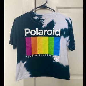 Polaroid Tie-Dye Crop Top